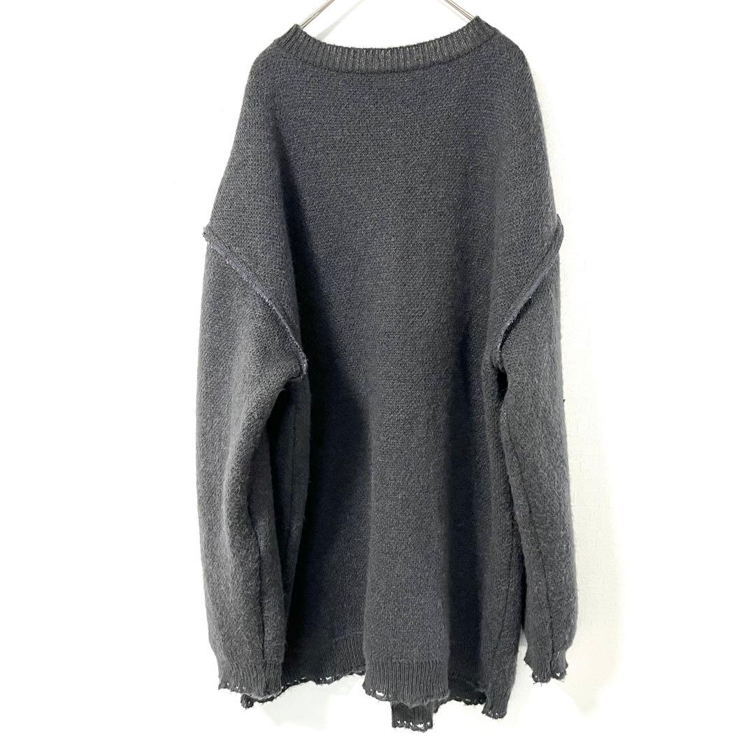 emary モヘア混 ニット ダメージ加工