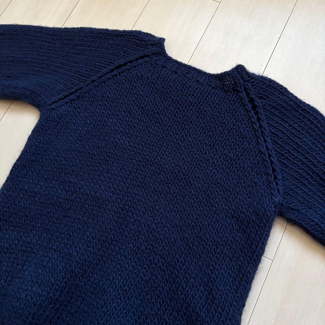 マイアミベーシック ウール ベーシック セーター ローゲージ ラグランスリーブ