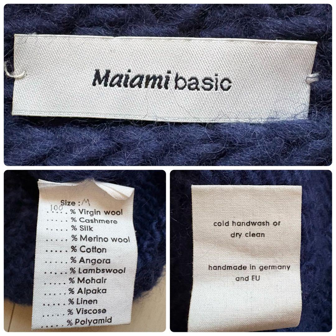 マイアミベーシック ウール ベーシック セーター ローゲージ ラグランスリーブ