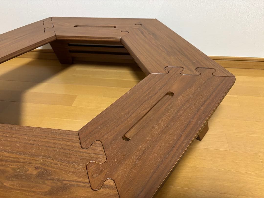 The Arth クル次郎 ざぁーす ヘキサテーブル ウォールナット 六角