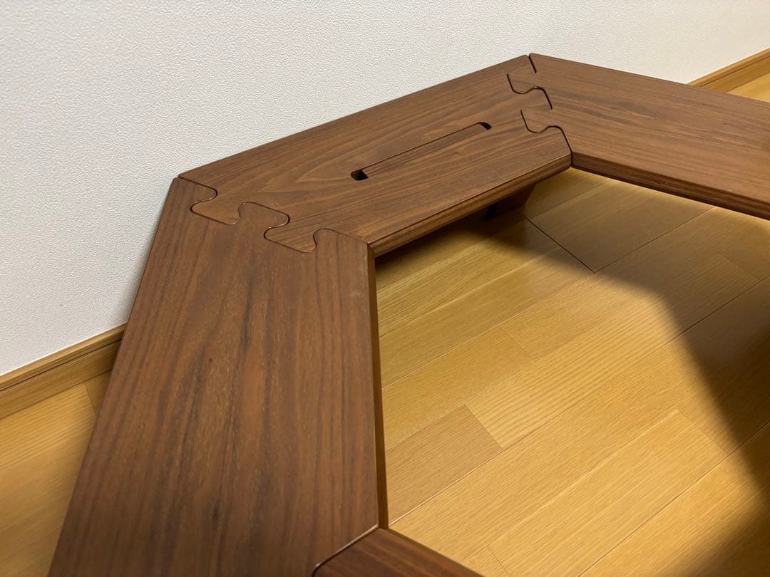 The Arth クル次郎 ざぁーす ヘキサテーブル ウォールナット 六角