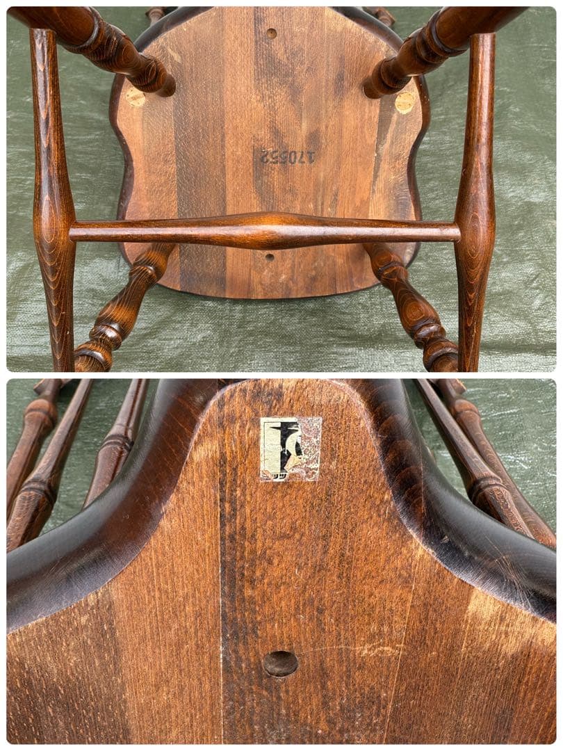 【ダイニングチェア】飛騨産業　キツツキ　ウィンザーチェア　スティックバック