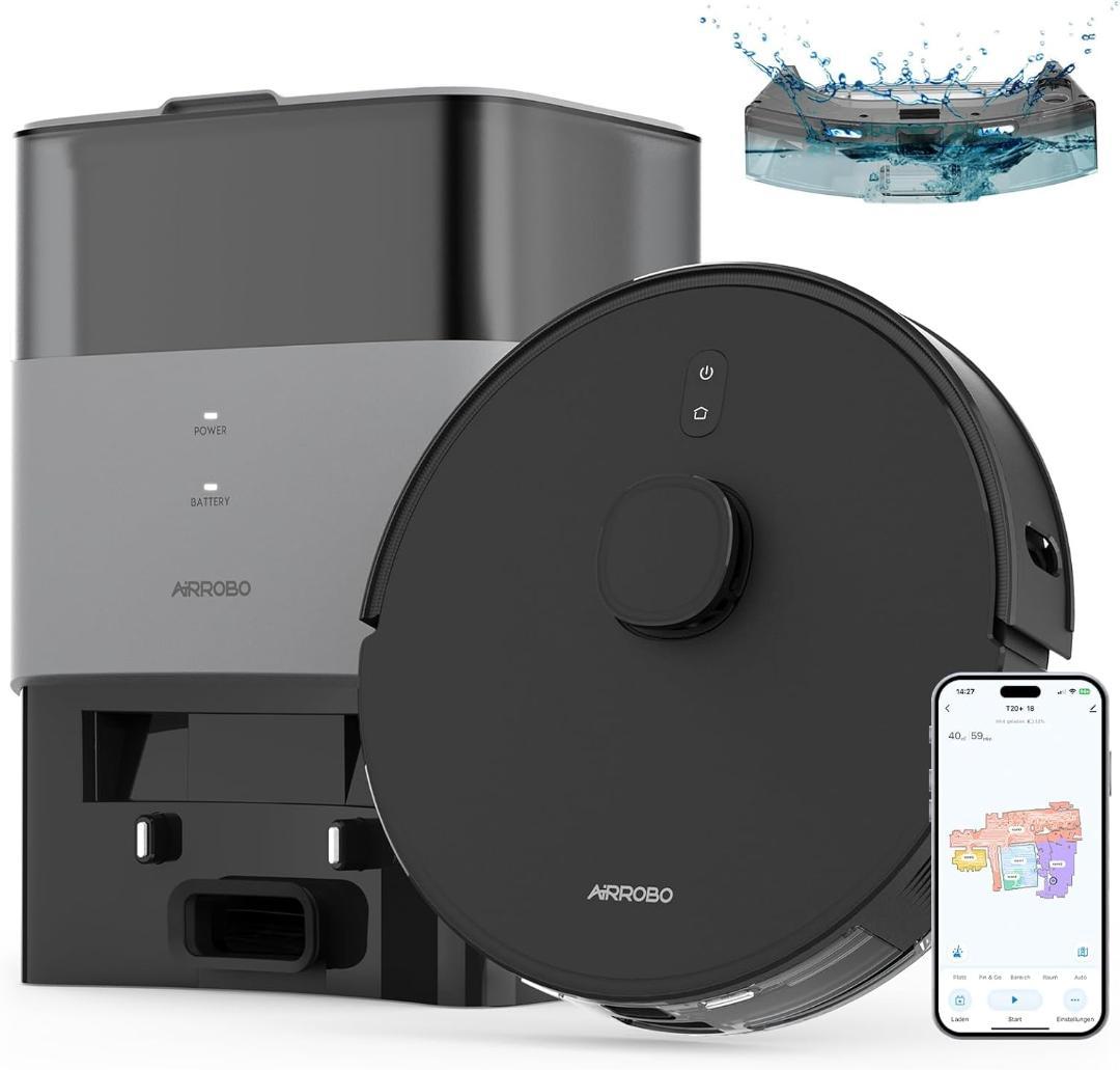 ロボット掃除機 自動ゴミ収集 AIRROBO【機能強化】