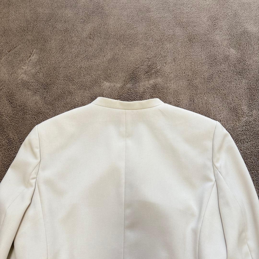 プラステ PLST 洗えるノーカラースーツ　パンツ セットアップ ベルト付 美品