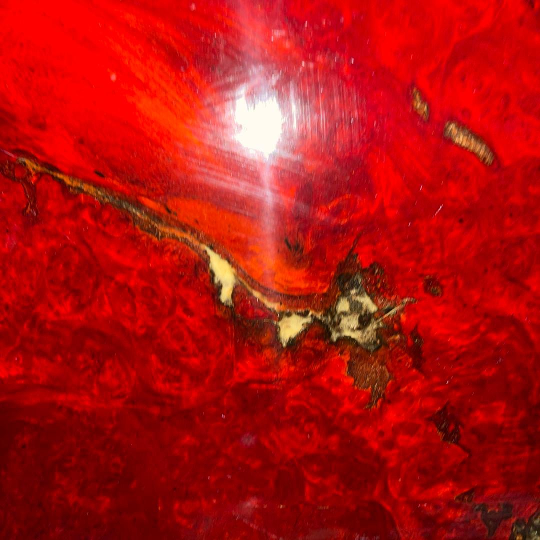 【希少】花梨瘤 衝立 一枚板 葡萄杢 厚さ約5.2ｃｍ