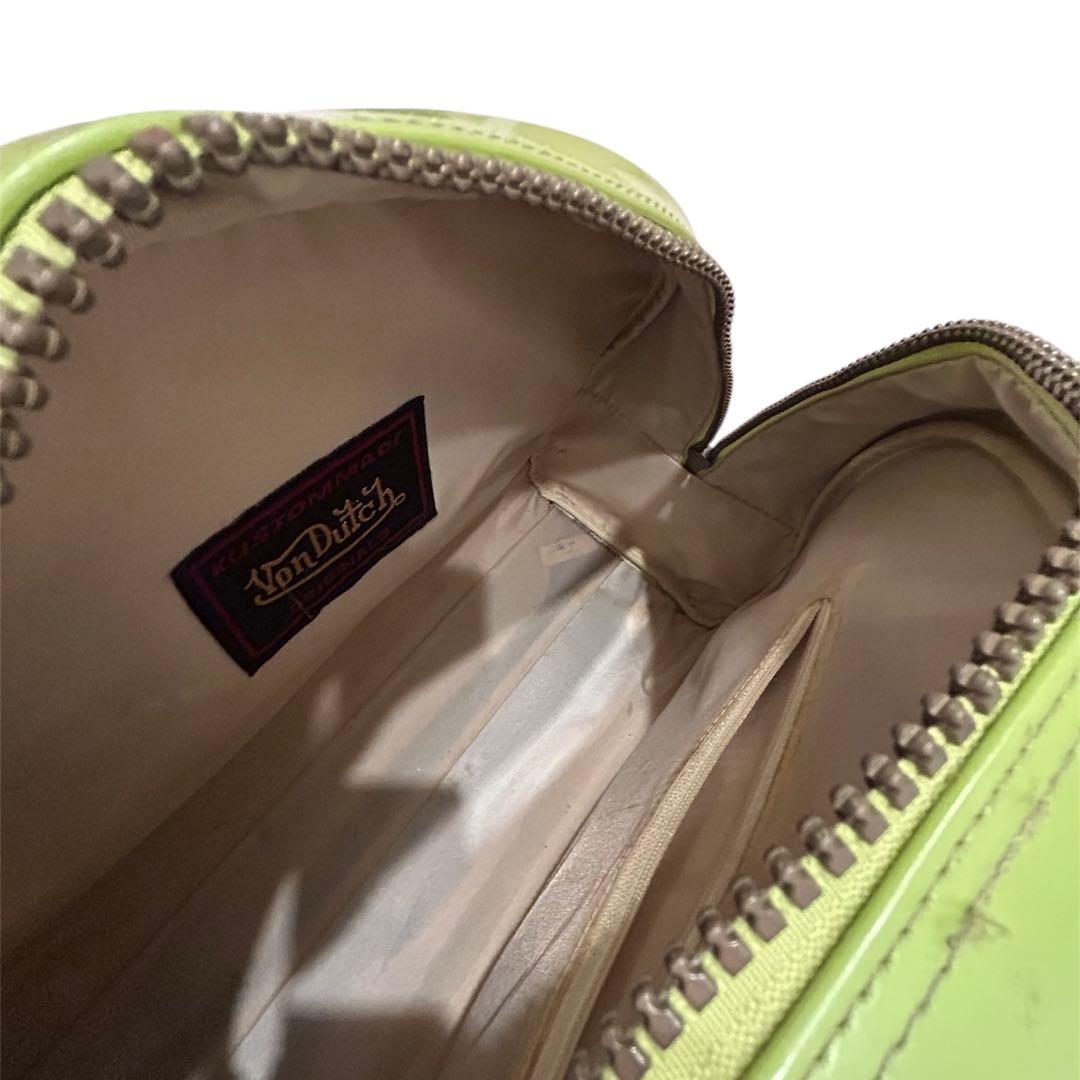 ゲリラセール Von Dutch ライムグリーン ボストンバッグ