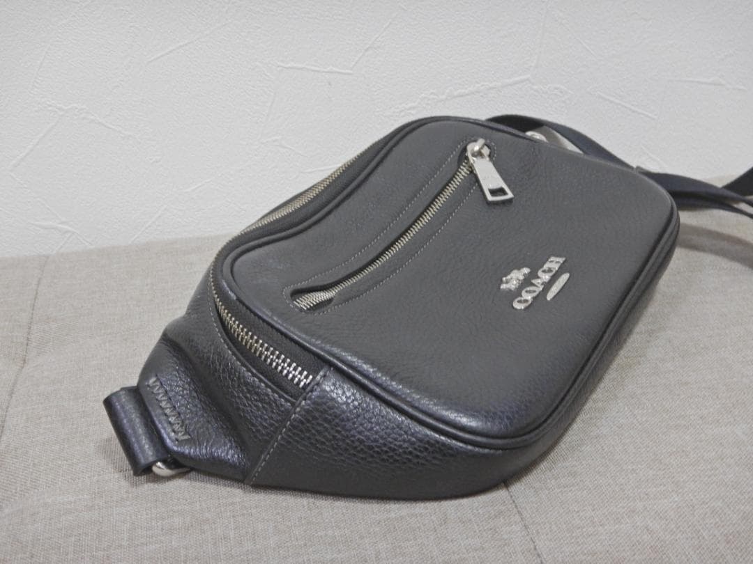 タ*ケ様 COACH コーチ エリアス ボディバッグ CJ507 レザー ブラッ