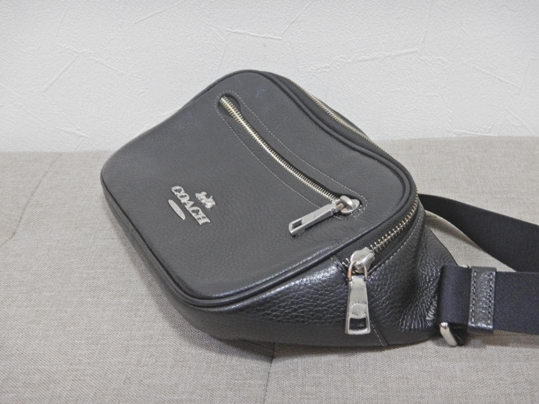 タ*ケ様 COACH コーチ エリアス ボディバッグ CJ507 レザー ブラッ