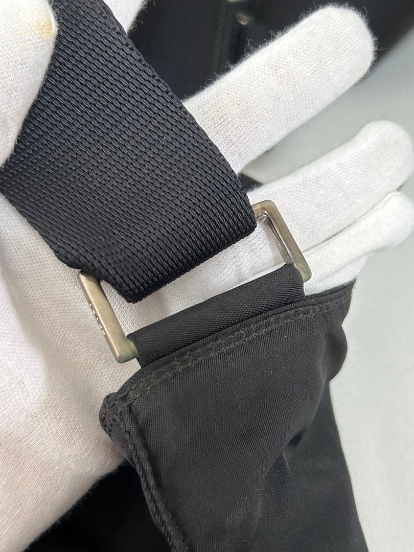 PRADA プラダ メッセンジャー ショルダー　バッグ　ナイロン　黒