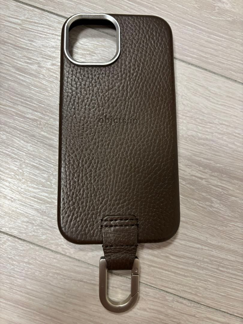objcts.io iPhone15 レザーストラップ　ケースセット