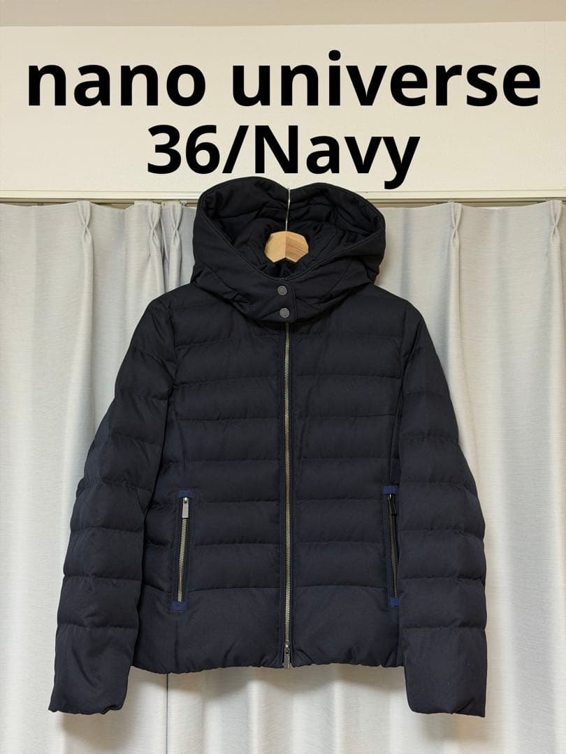 ナノユニバース　サージショートダウン　36 ネイビー　nano universe