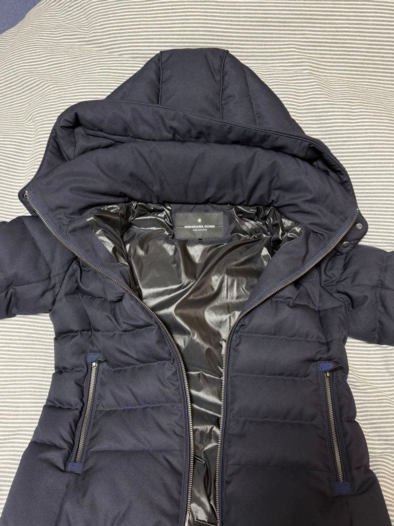 ナノユニバース　サージショートダウン　36 ネイビー　nano universe