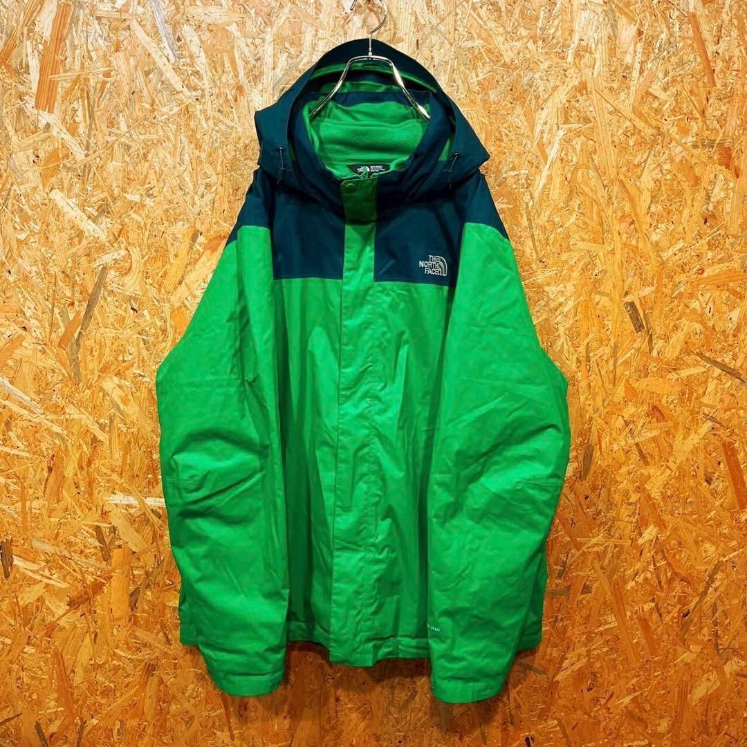 送料無料 ノースフェイス 刺繍ロゴ 激レア ゆるだぼ00s マウンテンパーカー