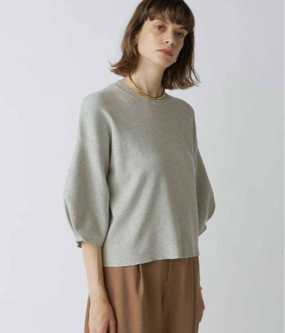 Drawing Numbers 2025SS コットン袖パフニットプルオーバー