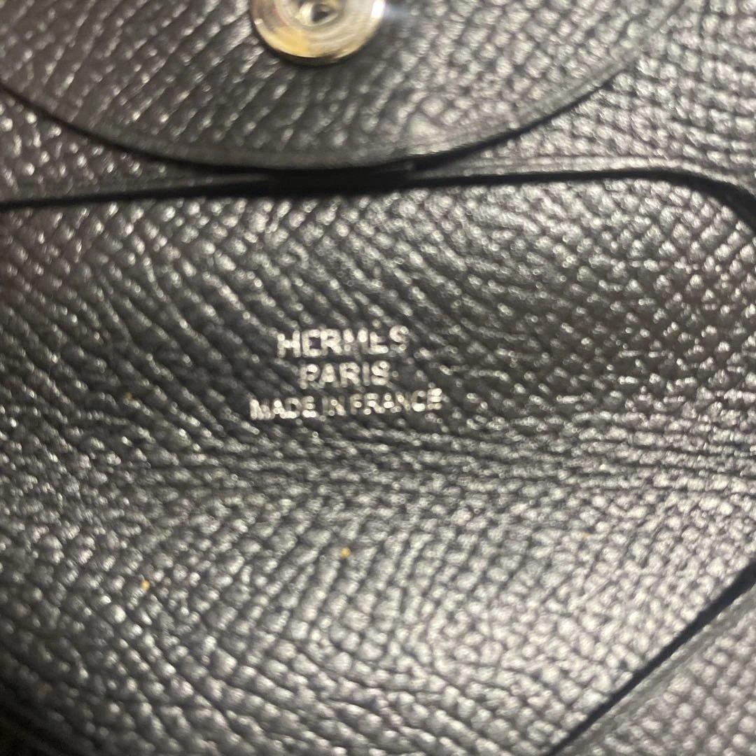 HERMES 黒 レザー ケース