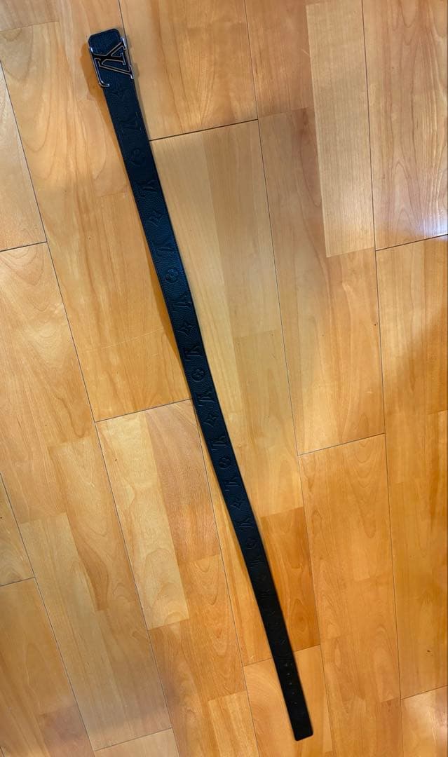 Louis Vuitton ベルト　黒　サンチュール　アンプラント