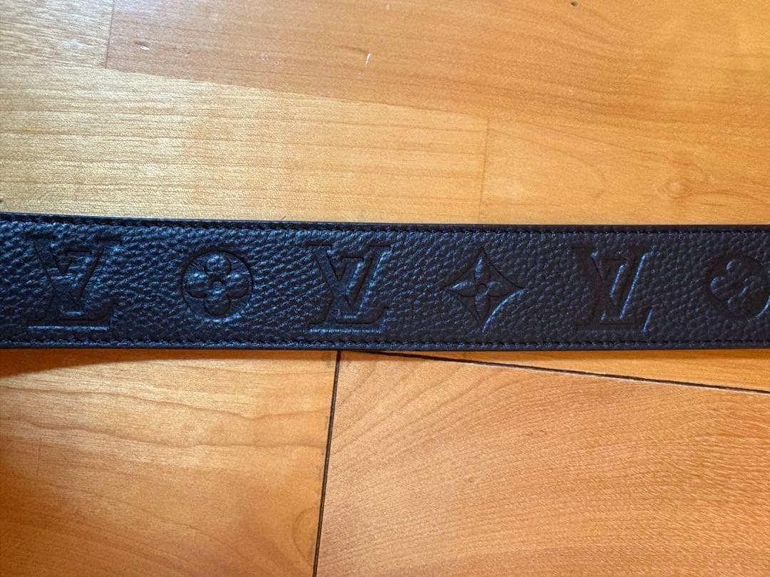 Louis Vuitton ベルト　黒　サンチュール　アンプラント