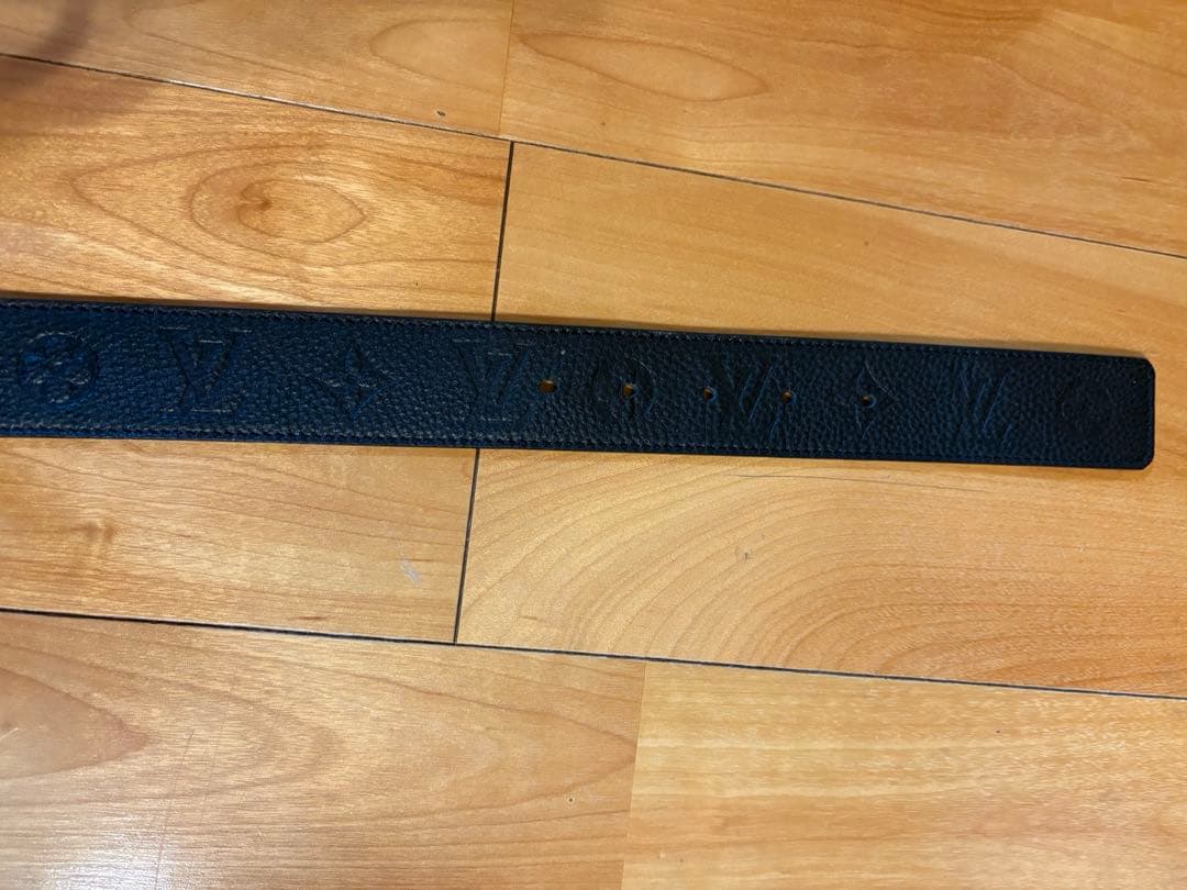 Louis Vuitton ベルト　黒　サンチュール　アンプラント