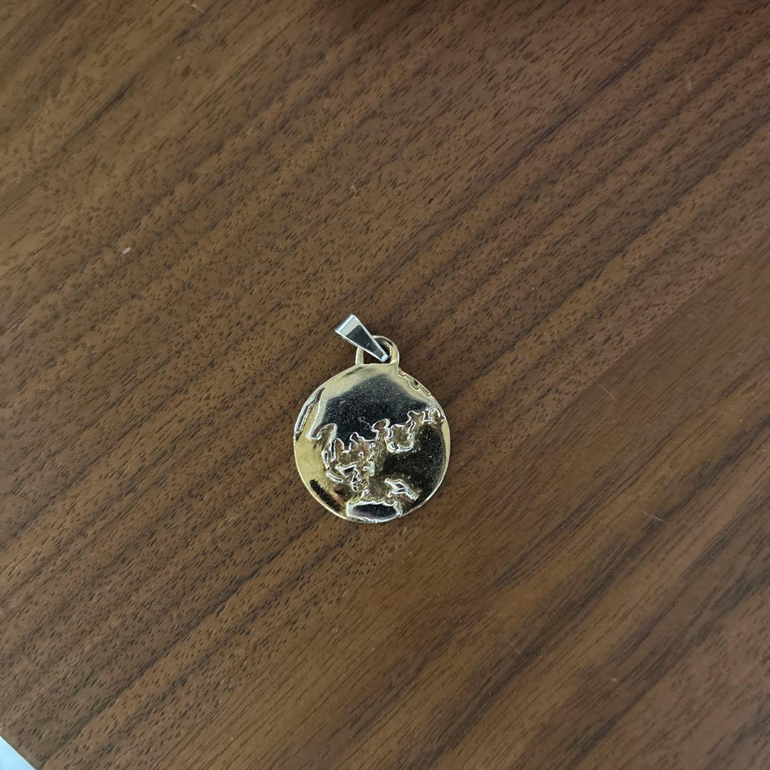 old stussy ネックレストップ　GOLD