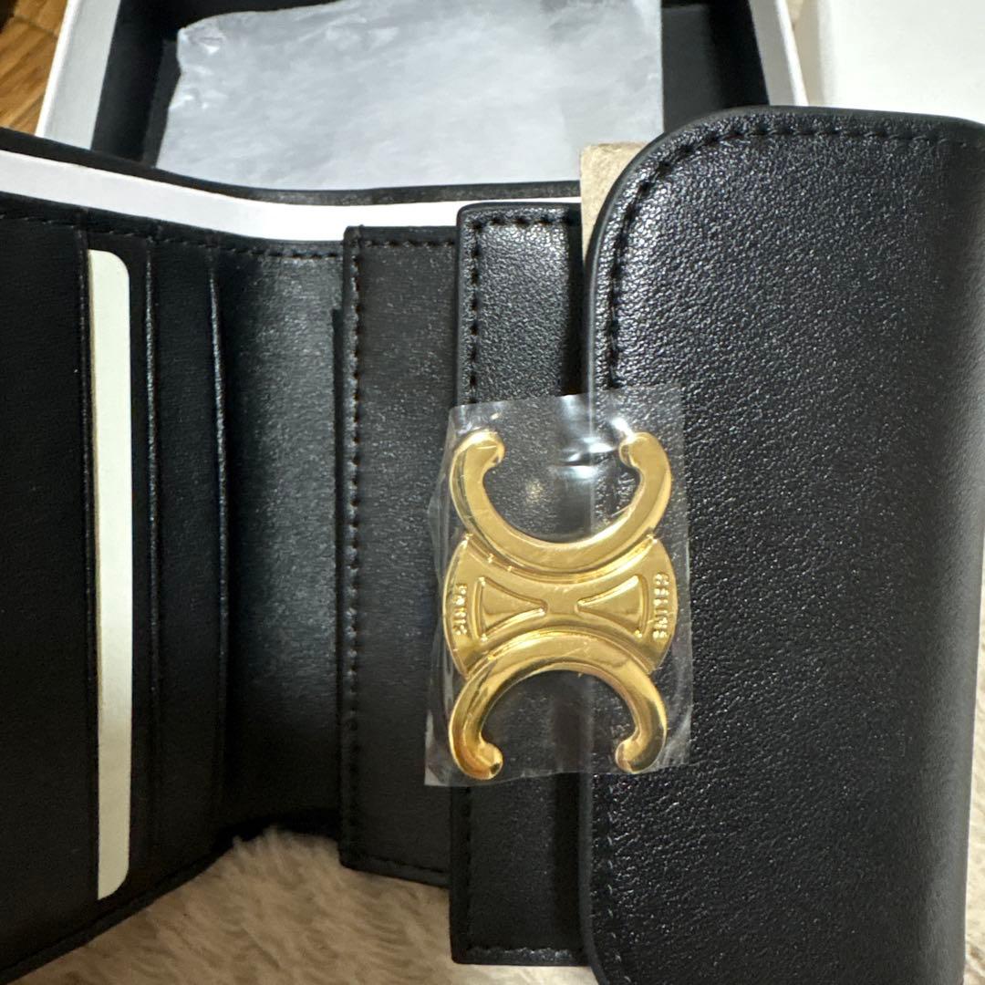 CELINE ブラック 三つ折り財布