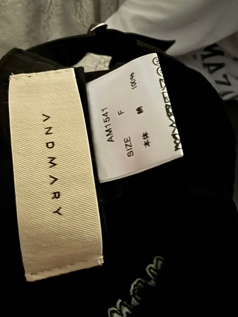 andmary Mary logo cap キャップ　ブラック