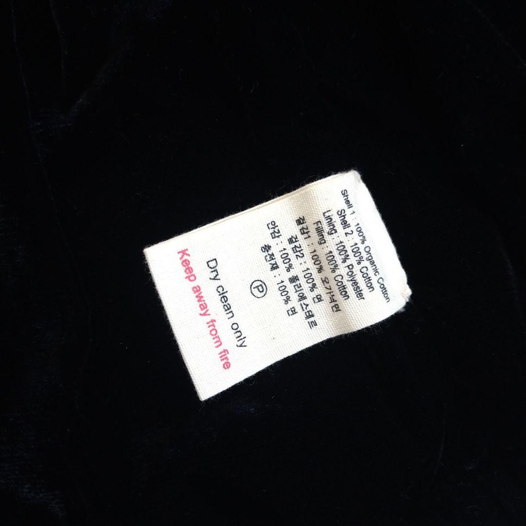 Bonjour diary ベロア キルティングコートドレス2Y