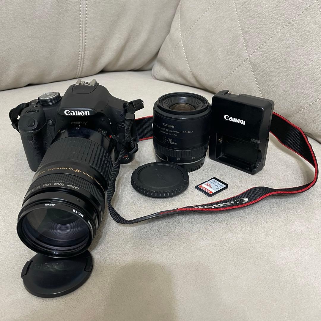 Canon KissX3 ダブルレンズ 一眼レフ レンズ 75-300