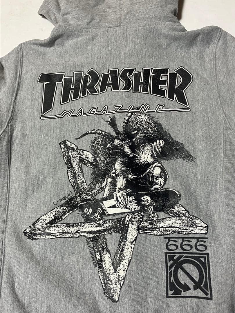 THRASHER スラッシャー ヘックスアンチスタイル パーカー フルジップ