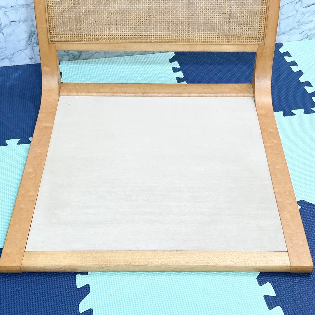 TENDO 天童木工 メープル材 座椅子 5559MP 4脚セット 原好輝 籐