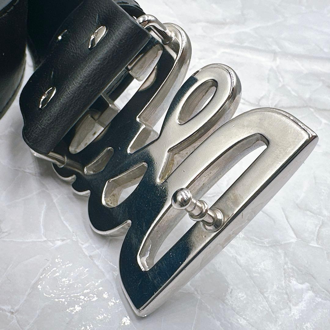 極美品 ドルチェアンドガッバーナ ベルト ロゴ バックル