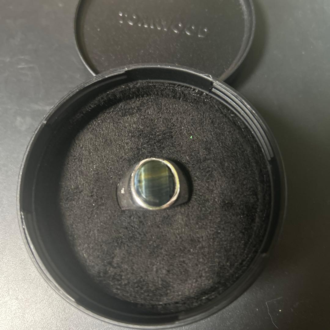 トムウッド オーバルリング　ブルーホークアイ　62 tomwood