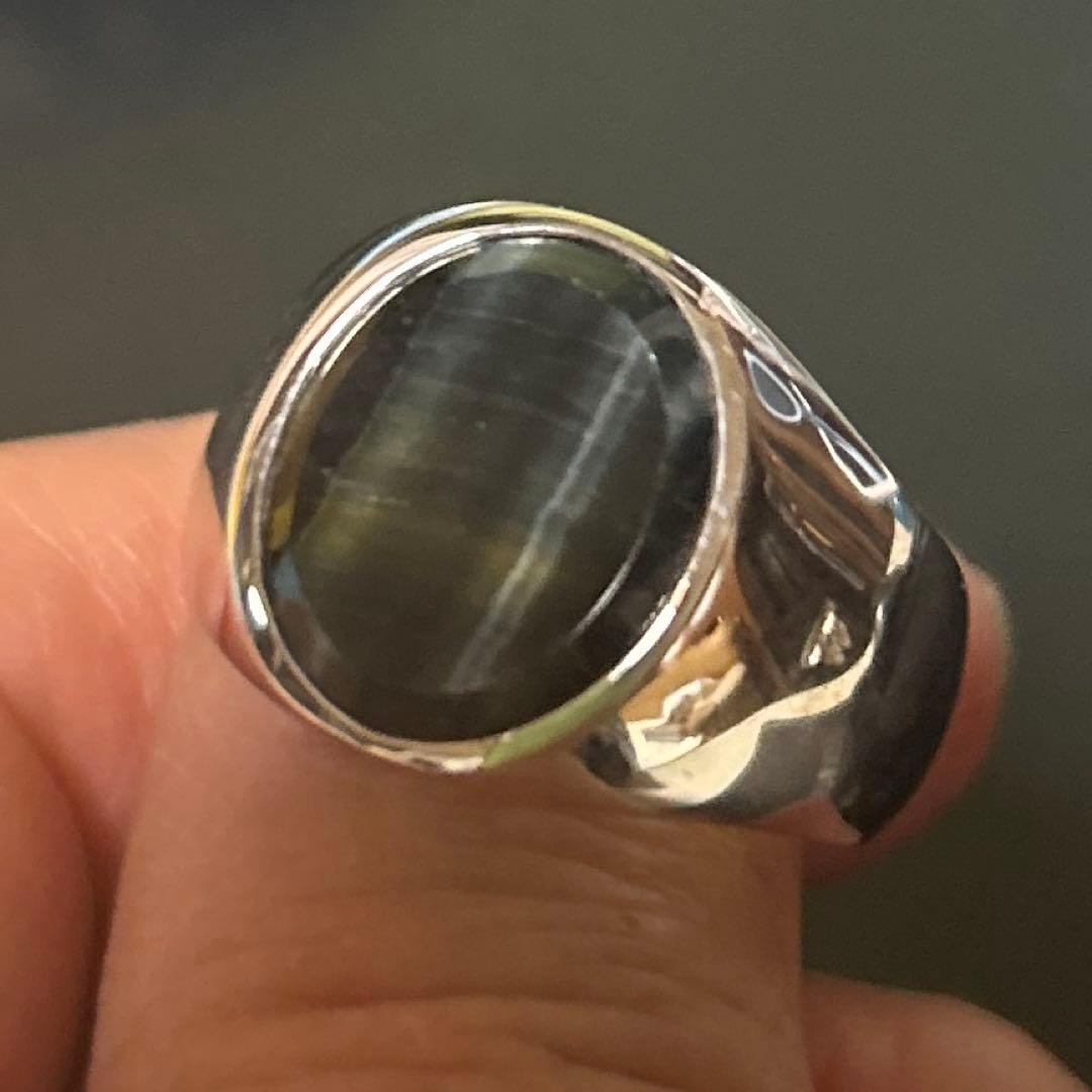 トムウッド オーバルリング　ブルーホークアイ　62 tomwood