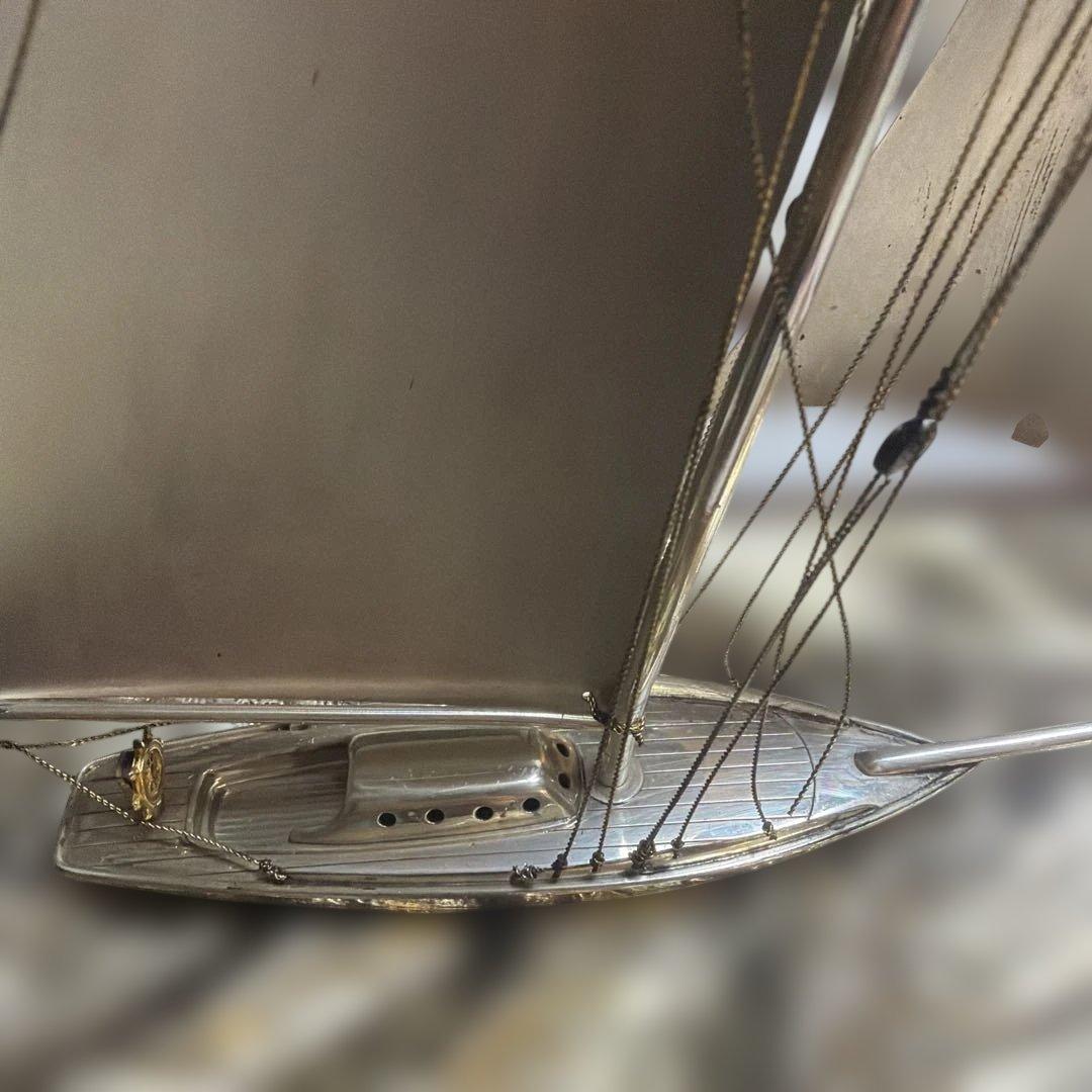 た*く様 銀製 ヨット スターリングシルバー Sterling 帆船模型 昭和レ