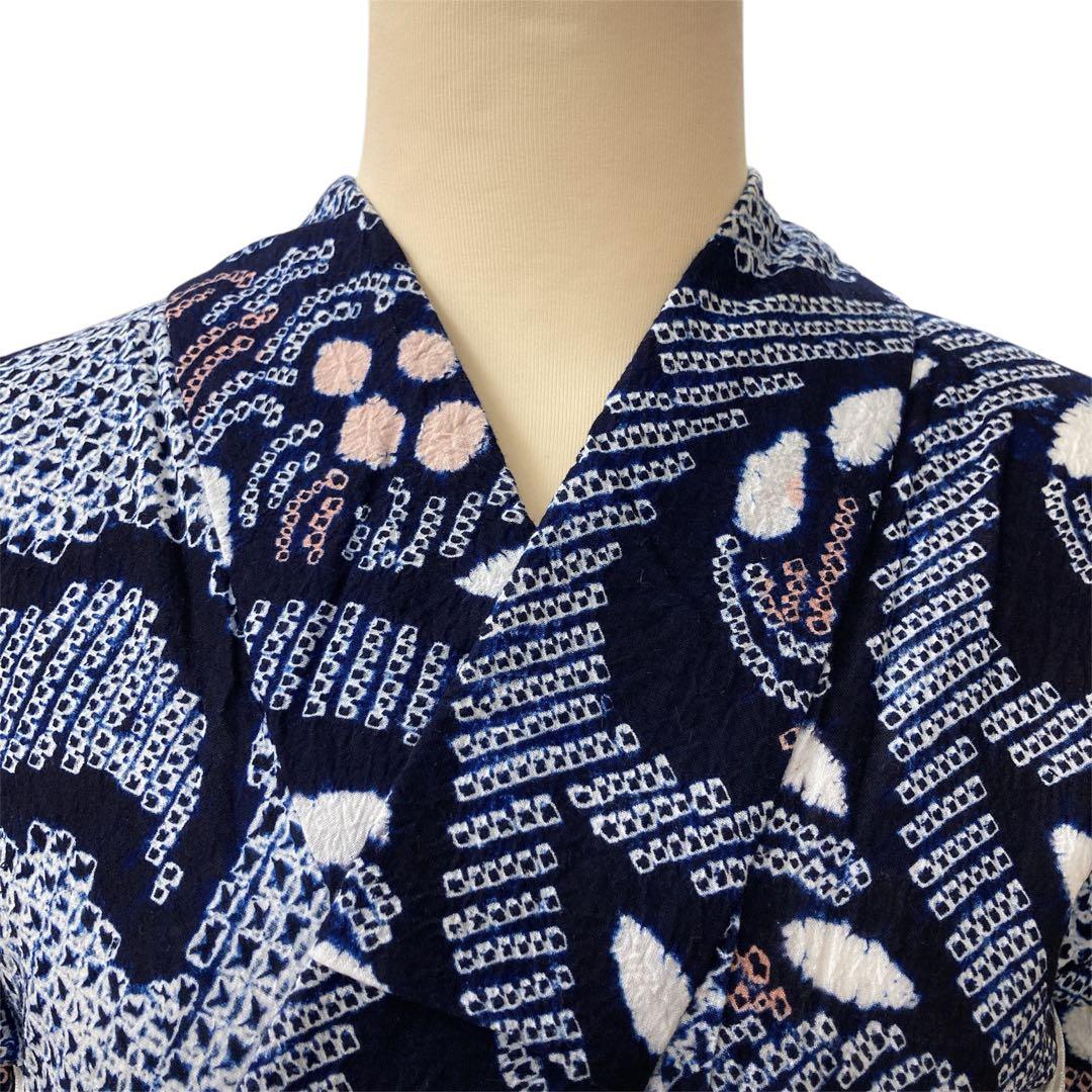 ◎mk-1208　有松鳴海　絞り浴衣　夏　有松絞り　浴衣　ｋ-7-11