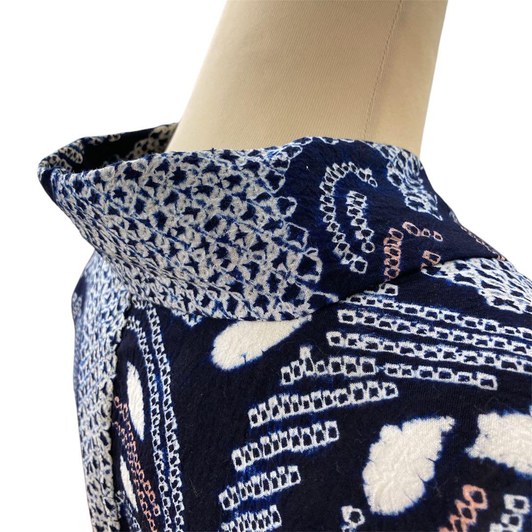 ◎mk-1208　有松鳴海　絞り浴衣　夏　有松絞り　浴衣　ｋ-7-11