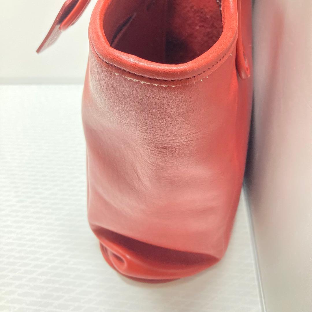 希少色　COACH オールドコーチ　USA トートバッグ　肩掛け　XL 赤