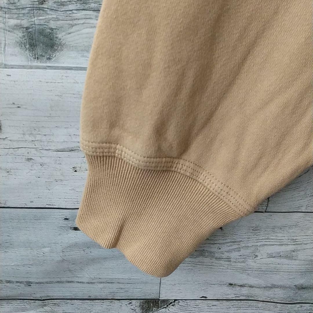 人気☆ステューシー 刺繍 センターロゴ ショーンフォント パーカー L ベージュ