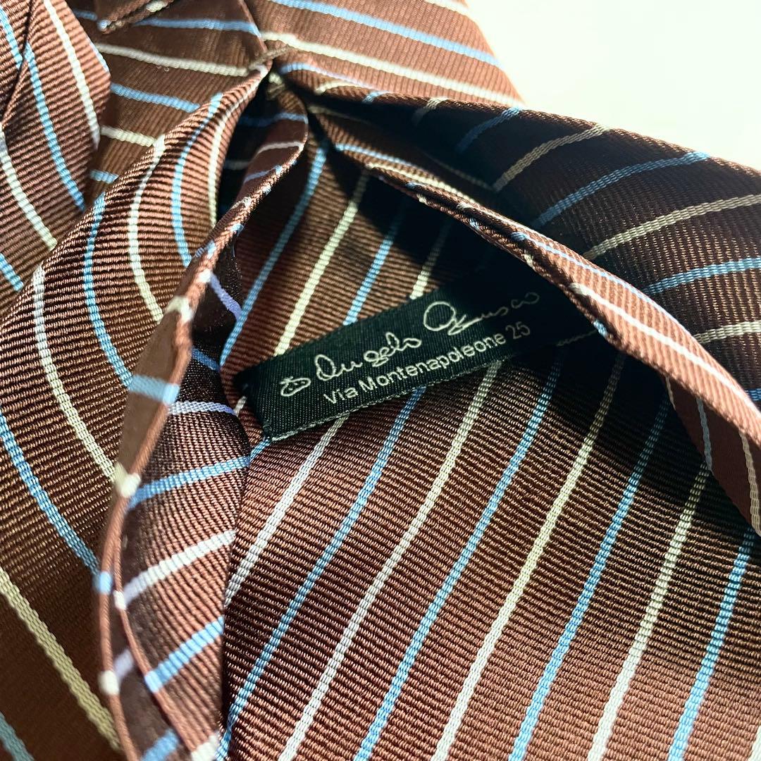 アンジェロフスコ セッテピエゲ ネクタイ シルク100 美品