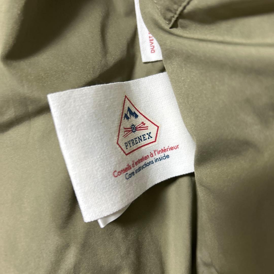 新品未使用　ピレネックス ダウンジャケット　XLサイズ(PYRENEX)カーキ緑
