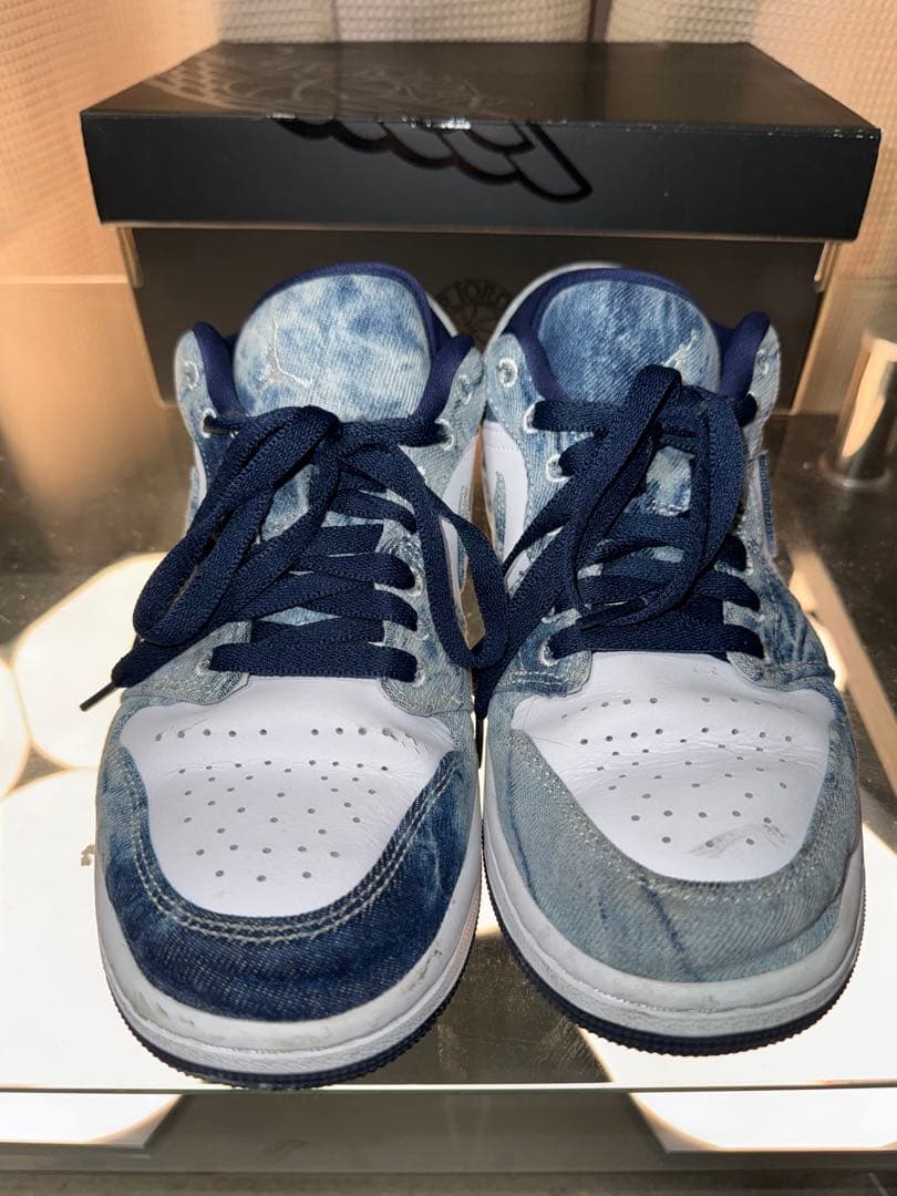 ナイキ エアジョーダン1ロー\"ウオッシュドデニム\"【最終値下げ】