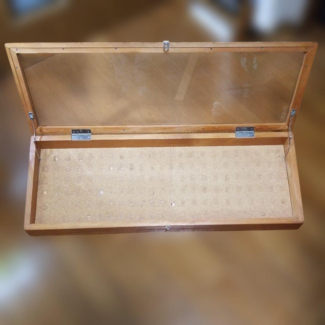 特注品ウッドガラスケース　アクセサリーケース　小物収納