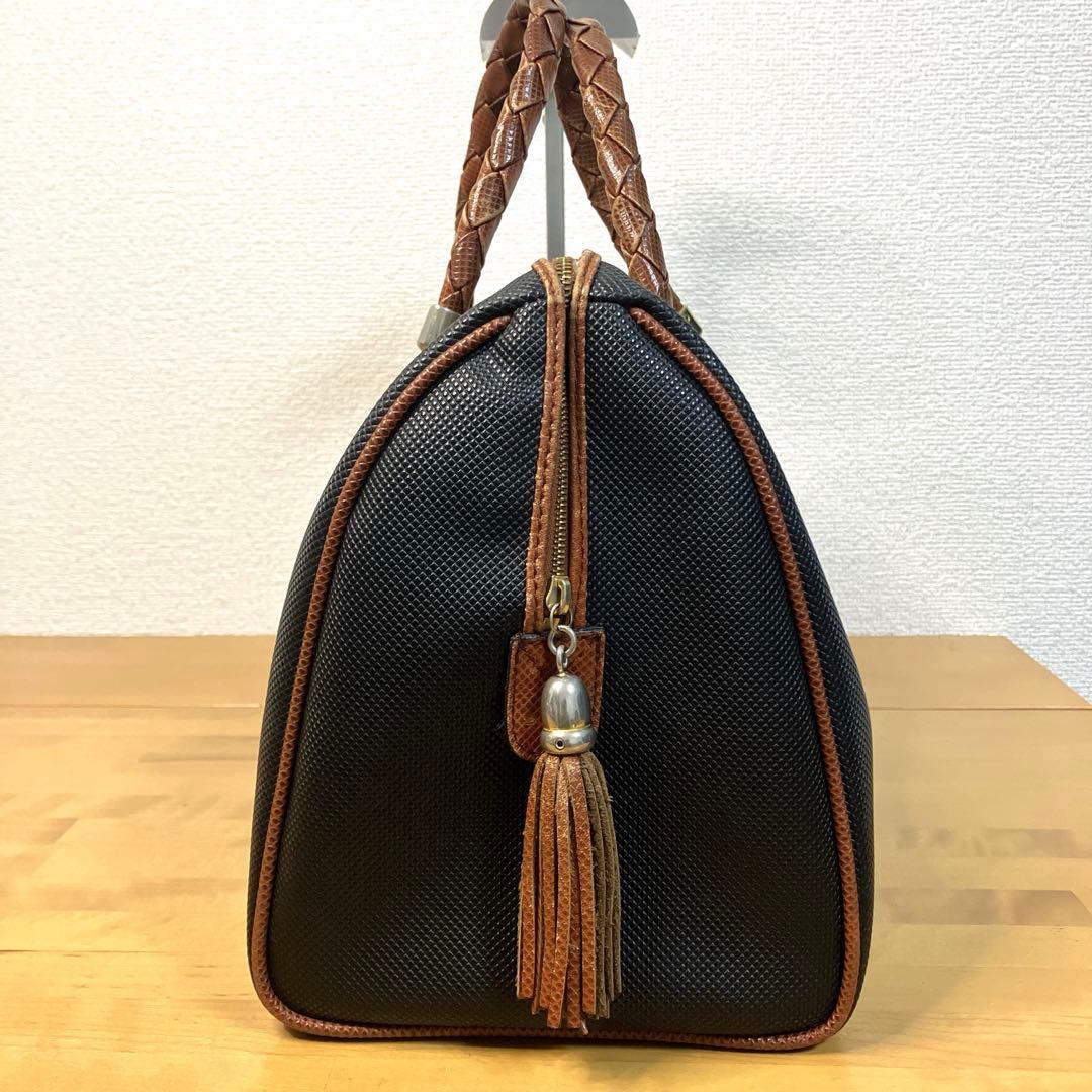 BOTTEGA VENETA ハンドバッグ マルコポーロ　PVCレザー ブラック