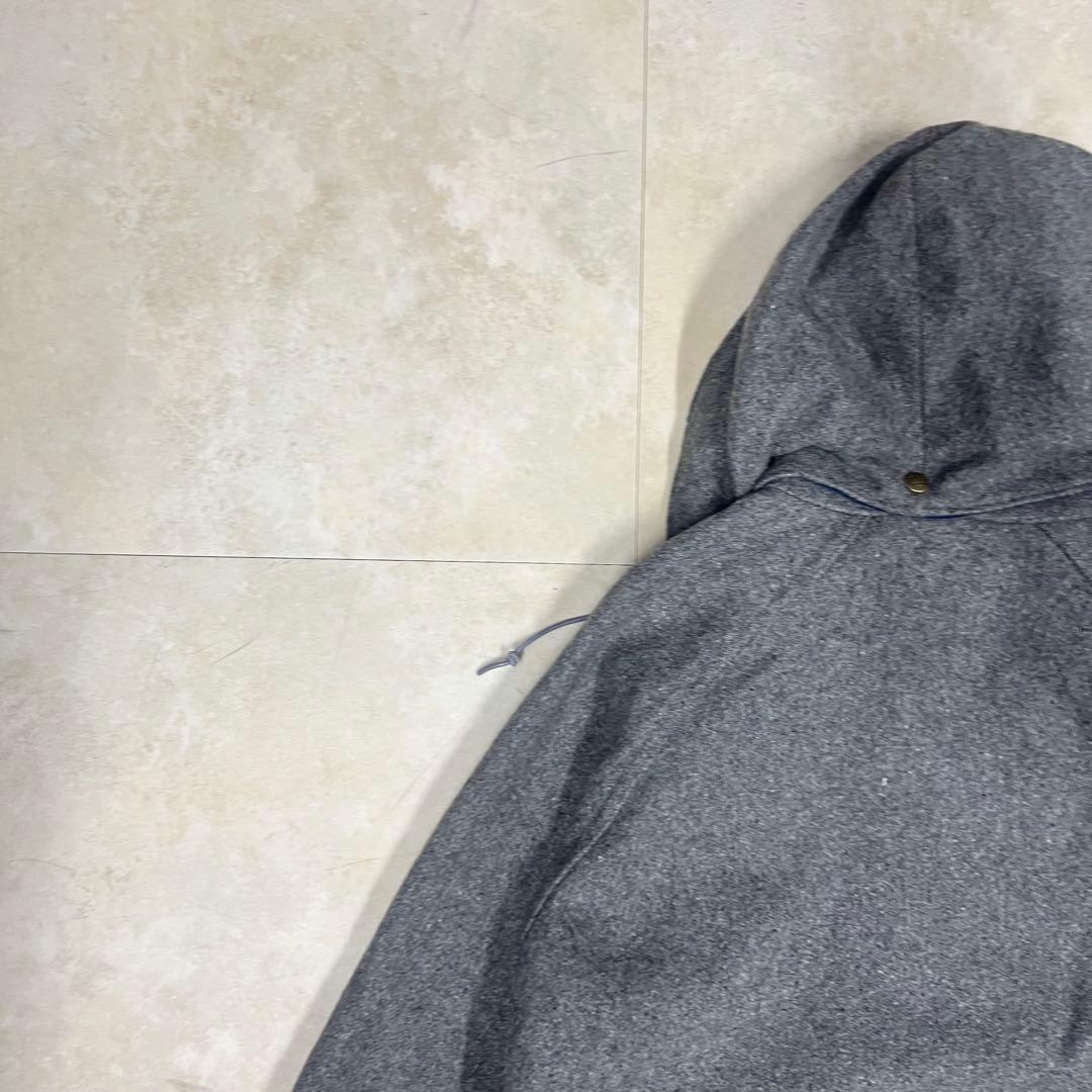 アバクロ ウールリッチ ウール マウンテンパーカー グレー L