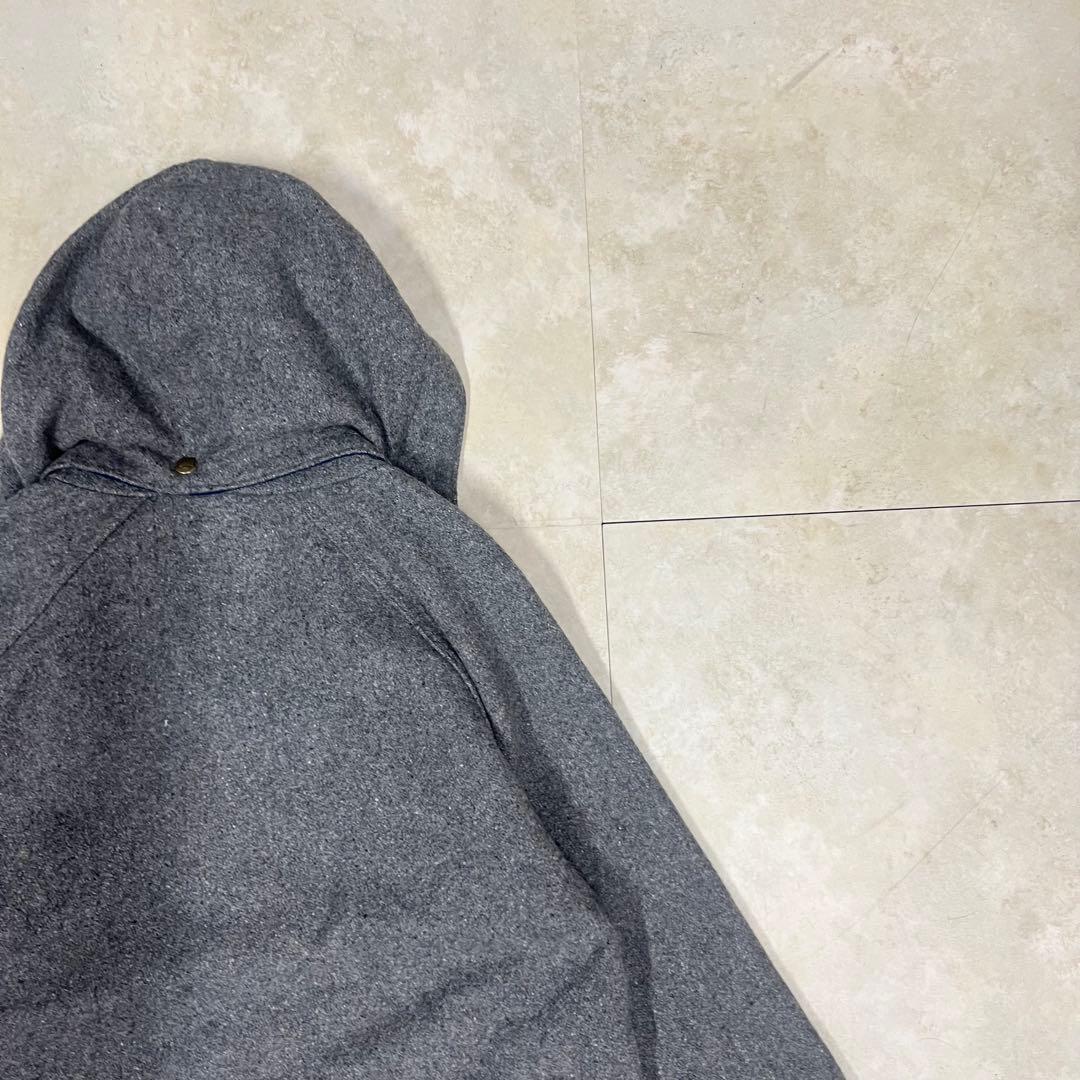 アバクロ ウールリッチ ウール マウンテンパーカー グレー L