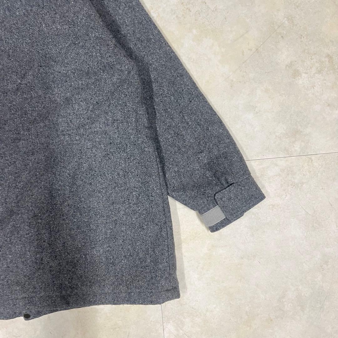 アバクロ ウールリッチ ウール マウンテンパーカー グレー L