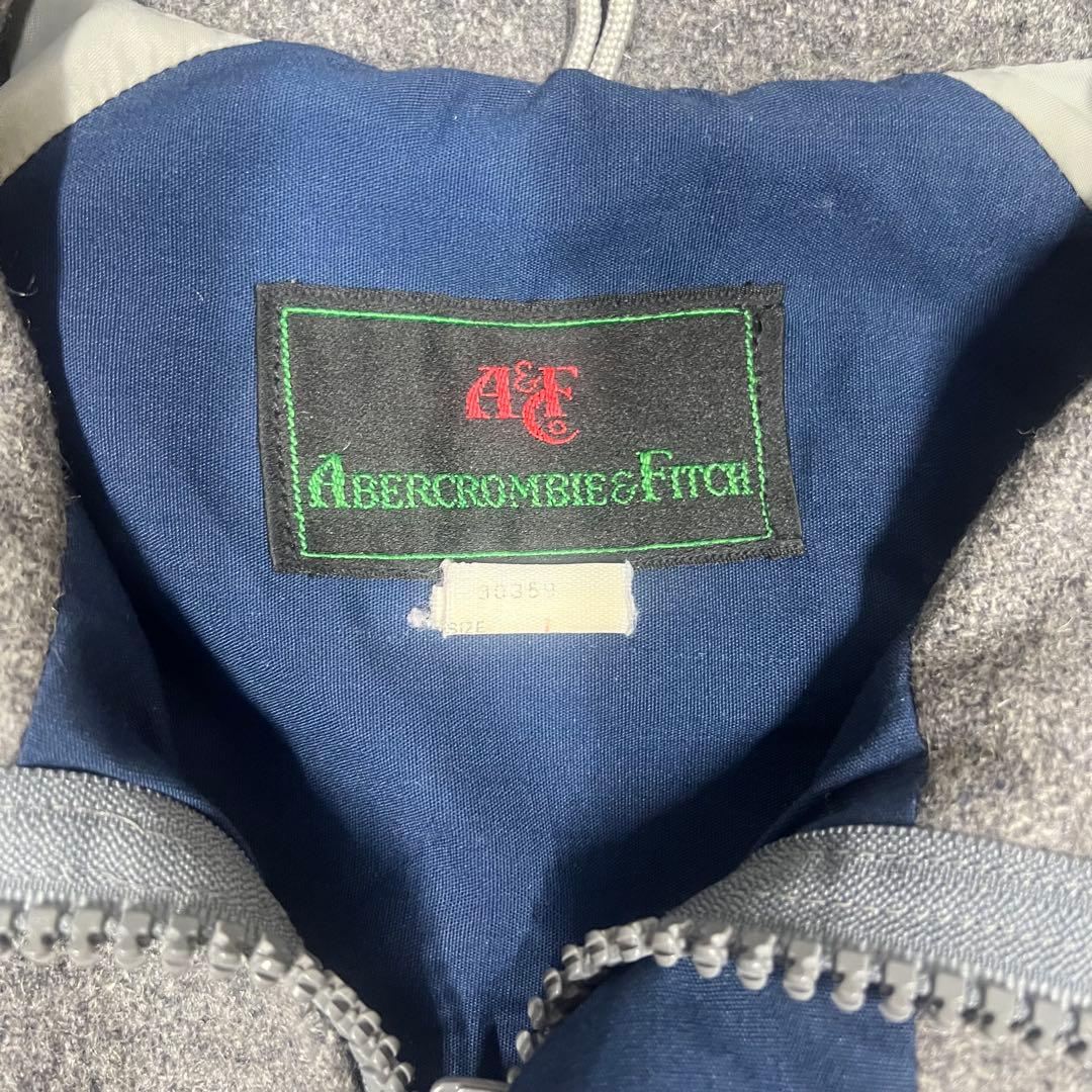 アバクロ ウールリッチ ウール マウンテンパーカー グレー L