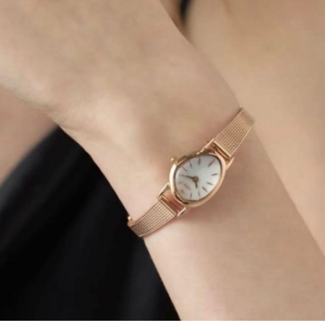 ete エテ 腕時計 ジェムフェイス レディース ダイヤ メッシュベルト