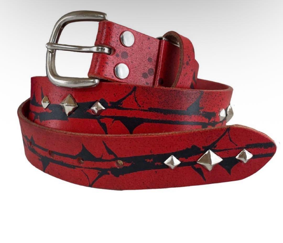 little willow スタッズベルト赤 Y2K パンク