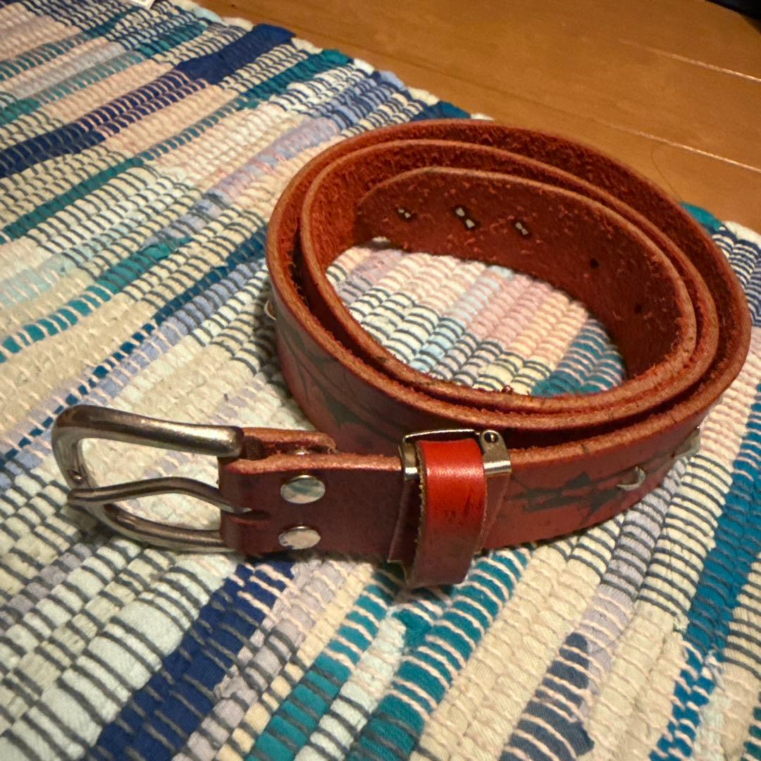 little willow スタッズベルト赤 Y2K パンク