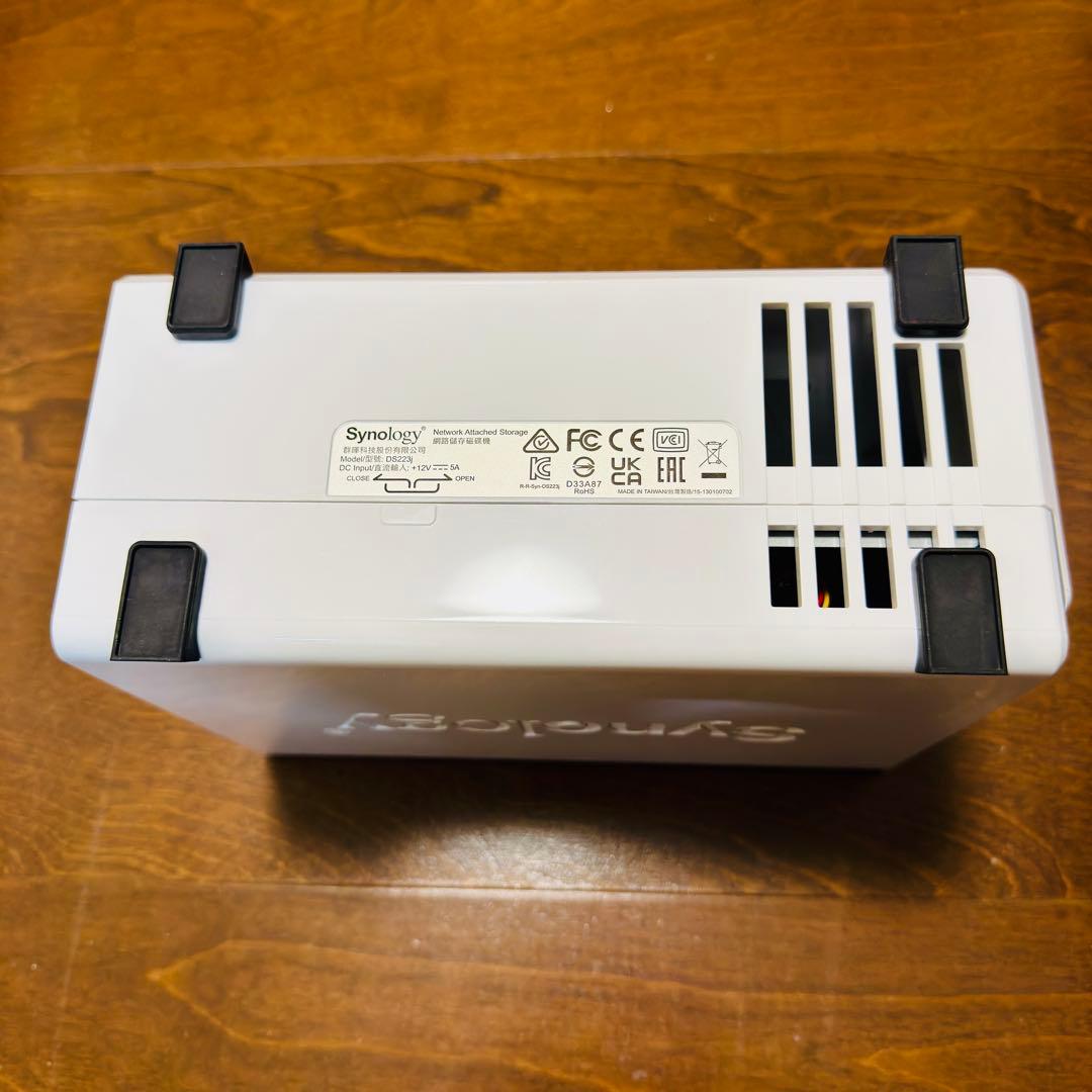 外付けハードディスク・ドライブ Synology DS223J + WD Red 2TB(7760h)